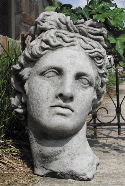 Apollo Bust Garden Planter for your Flowers or Greenery Head Vase
